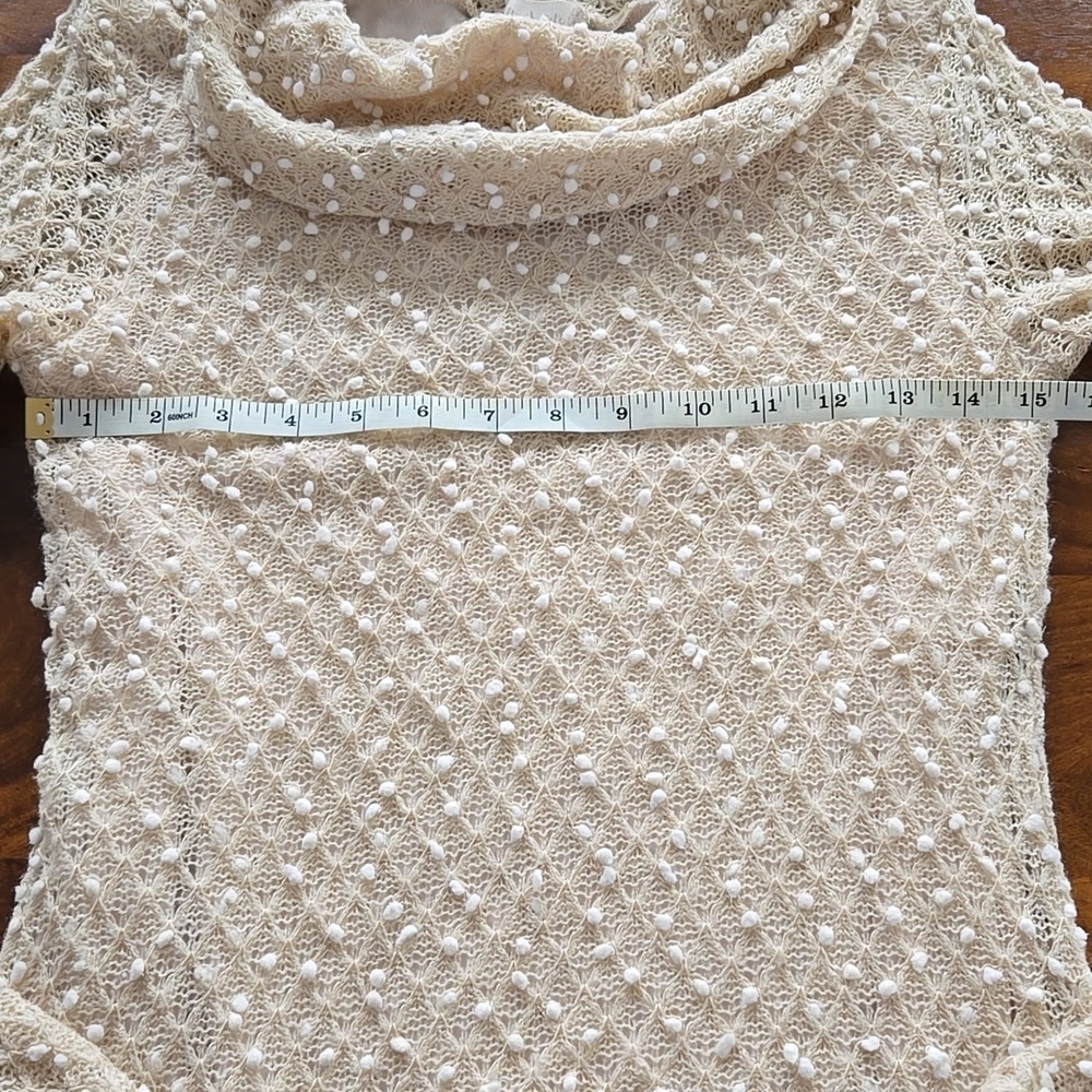 Altar'd State Cream Beige Cowl Neck Dress Size Medium - Picture 8 of 14